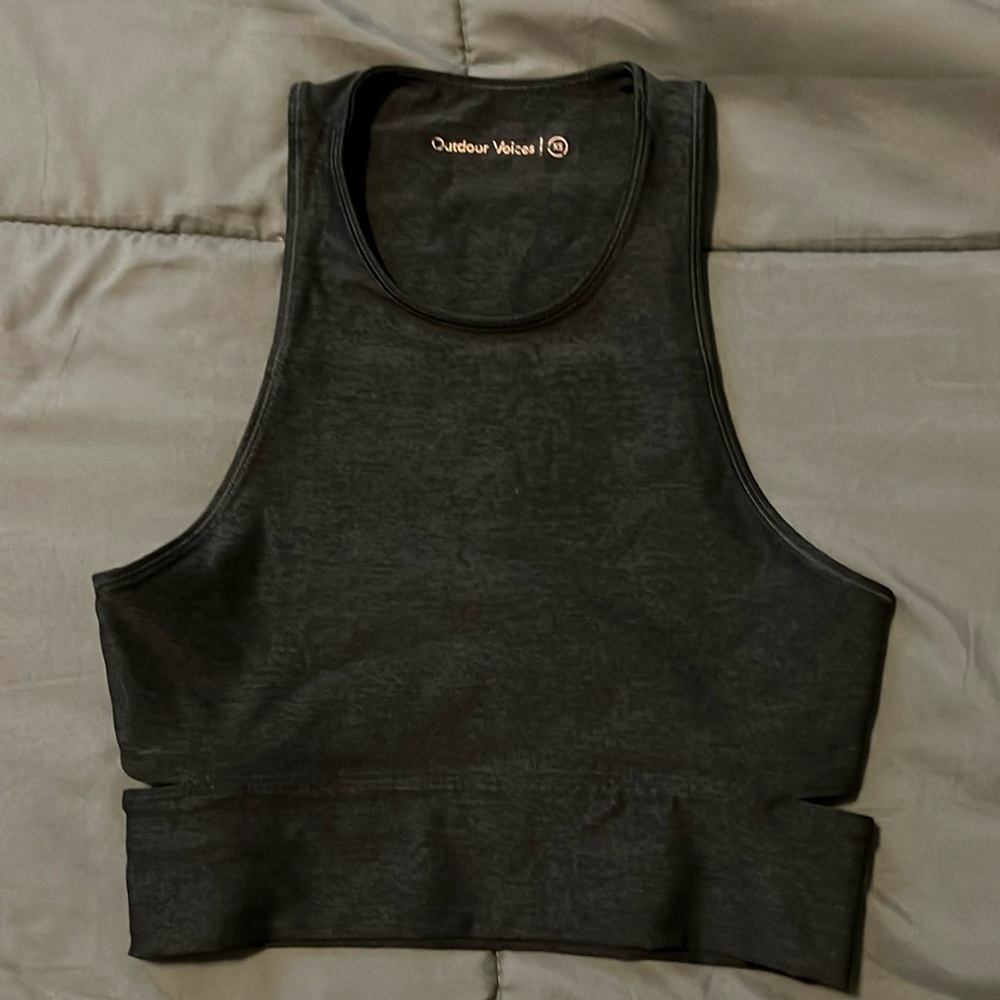 Outdoor Voices Slash Back Crop Top Size XS